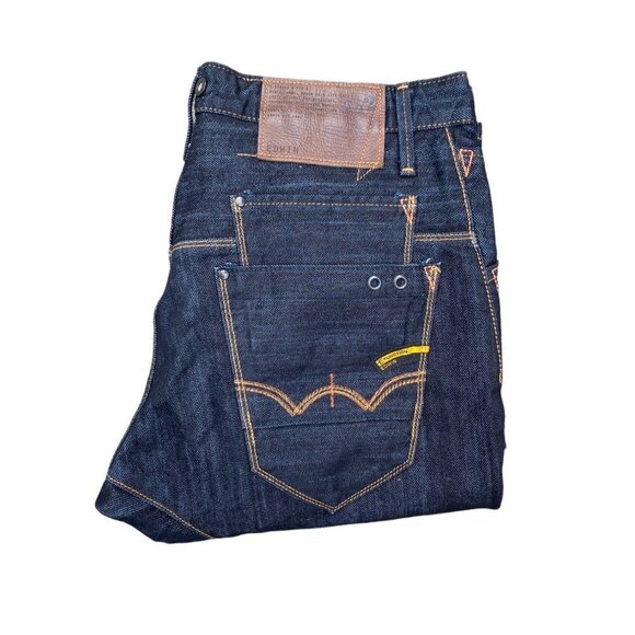 RARE Edwin Curved Leg Japanese Designer Denim Jeans Size 30 - Picture 4 of 10